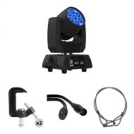 CHAUVET PROFESSIONAL Rogue R1X Wash RGBW LED Moving Head Wash Light Kit with DMX Cable and Mounting Accessories