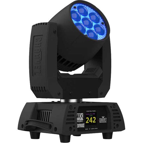  CHAUVET PROFESSIONAL Rogue R1X Wash RGBW LED Moving Head Wash Light Kit with DMX Cable and Mounting Accessories
