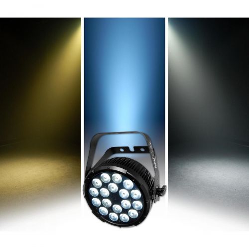  CHAUVET Professional},description:COLORdash Par-Quad 18 is powered by 18 quad-colored RGBA LEDs in a compact and durable housing. Amber LEDs help produce any variation of white and