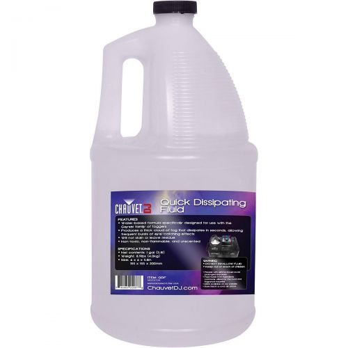  CHAUVET Professional},description:Chauvet QDF, or Quick Dissipating Fog juice, is a water-base fog juice that is designed for use with Chauvets Geyser Fogger and is meant to quickl