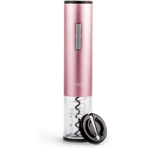  Cheer moda Stainless Steel Wine Bottle Openers,Electric Wine Opener Automatic Cordless Wine Opener Battery-Operated Corkscrew Foil Cutter-Batteries Not Included