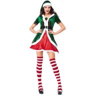 CHENMA Elf Costume Adult Deluxe Santa Cosplay Suit Christmas Costume Men Women