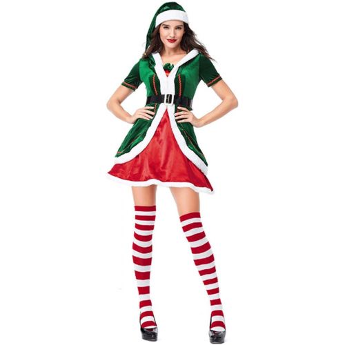  CHENMA Elf Costume Adult Deluxe Santa Cosplay Suit Christmas Costume Men Women