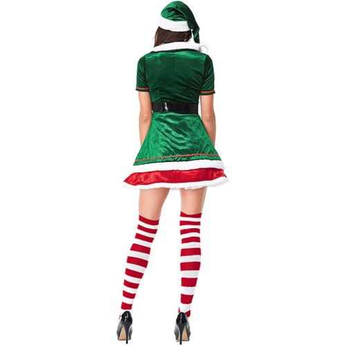  CHENMA Elf Costume Adult Deluxe Santa Cosplay Suit Christmas Costume Men Women