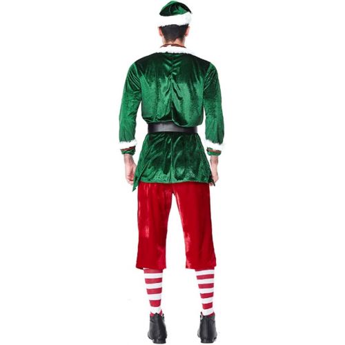  CHENMA Elf Costume Adult Deluxe Santa Cosplay Suit Christmas Costume Men Women