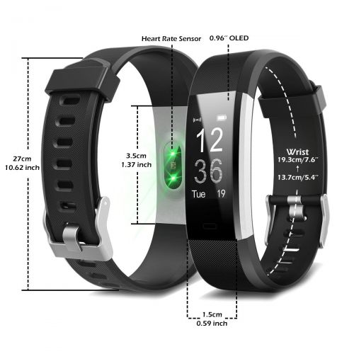  CHEREEKI Fitness Armband, Fitness Tracker Uhr mit Pulsmesser, Wasserdicht IP67 Aktivitatstracker Pulsuhren Bluetooth Smart Armbanduhr Schrittzahler mit Schlafmonitor Kalorienzahler