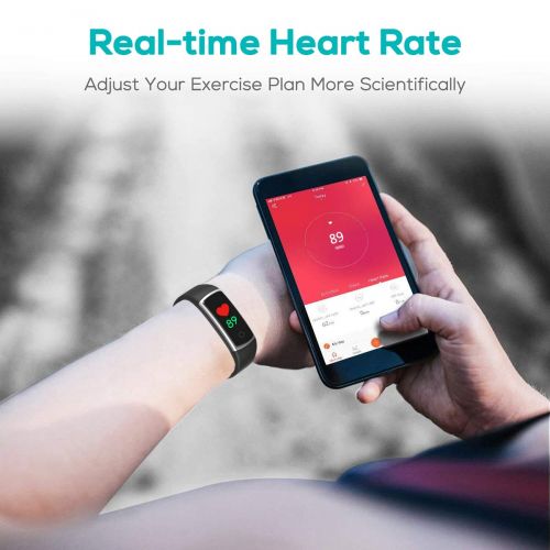  CHEREEKI Fitness Tracker, Heart Rate Monitor Activity Tracker with Blood Pressure Sleep Monitor 14 Sports Tracking, Color Screen IP68 Waterproof, Fitness Watch Step Calorie Counter