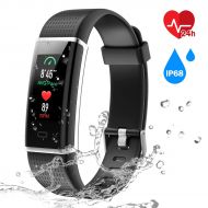 CHEREEKI Fitness Trackers, Heart Rate Monitor Activity Tracker Fitness Watch with IP68 Waterproof, 14 Sports Modes Smart Band, Color Screen, Calorie Counter, Sleep Monitor for Kids