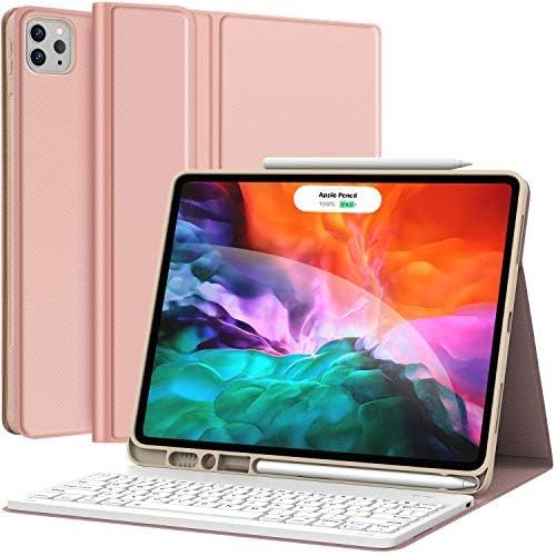  [아마존베스트]CHESONA Keyboard Case for iPad Pro 12.9 2020 4th Generation, iPad Pro 12.9 Case with Keyboard 3rd Generation 2018 - Wireless Detachable - with Pencil Holder - Stand Cover - iPad Pro 12.9 K