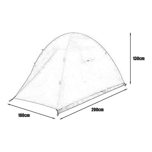  CHEXIAOcx CHEXIAO Wildes Campingzelt Winddichtes Und Regendichtes Doppelzelt Large Area Mesh Kletterzelt 2-3 Personen