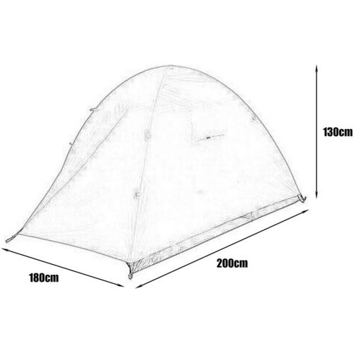  CHEXIAOcx CHEXIAO Wildes Campingzelt Winddichtes Und Regendichtes Doppelzelt Large Area Mesh Kletterzelt 2-3 Personen