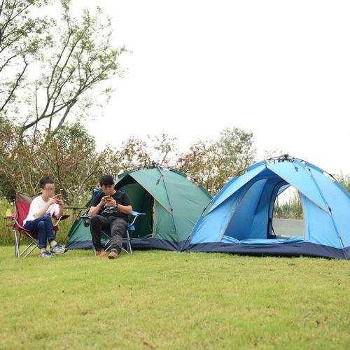  CHEXIAOcx CHEXIAO Regensicheres Feldzelt des Campingzeltes Im Freien Regensicheres Feldzelt Automatische Strandgeschwindigkeit Offenes Grosses Zelt 2-4 Personen