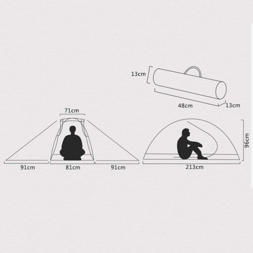  CHEXIAOcx CHEXIAO Zelt Ultraleichtes Outdoor-Campingwandern Im Zeltfischen Mit Offenem Zelt Der Tarnung Mit Halterung Aus Dem Boden