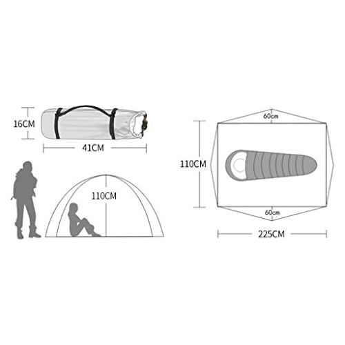  CHEXIAOcx CHEXIAO Zelt Im Freien Einzelnes Campingzelt Aluminium Pole Professionell Regendicht Winddicht Camping Zelt