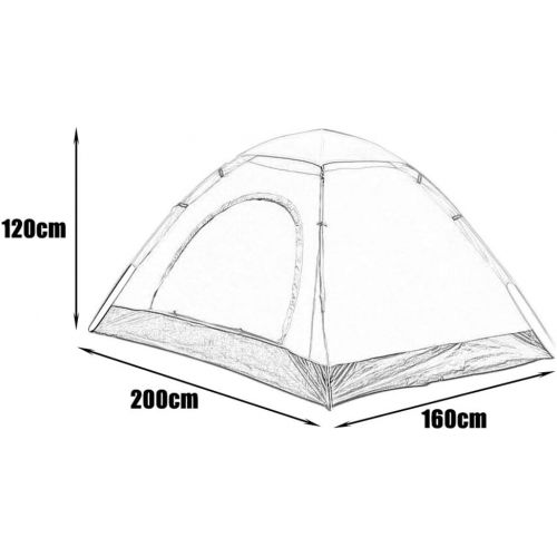  CHEXIAOcx CHEXIAO Outdoor-Zelt, Camping 2-3 Personen Reisen Wandern Camping Single Layer Zelt Fiberglas