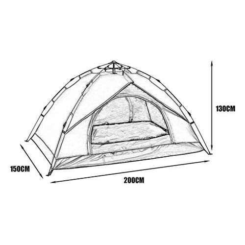  CHEXIAOcx CHEXIAO Zelt Outdoor Camping Zelt 2-3 Personen Vollautomatisches Zelt Feder-Stil Speed Open Rain Sonnenschutzzelt