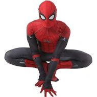 할로윈 용품CHGCHLCO Spider-Man Far From Home Costume Adult & Kid Unisex Spandex Halloween Red Cosplay Zentai Suit