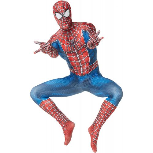  할로윈 용품CHGCHLCO The Amazing Spider-Man Peter Costume Adult & Kid Unisex Spandex Raimi Spiderman Halloween Cosplay Zentai Suit