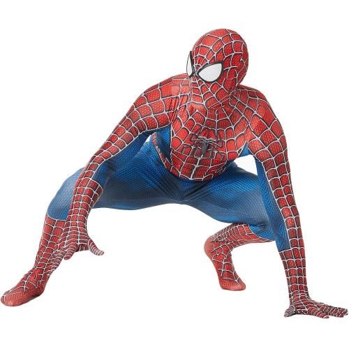  할로윈 용품CHGCHLCO The Amazing Spider-Man Peter Costume Adult & Kid Unisex Spandex Raimi Spiderman Halloween Cosplay Zentai Suit