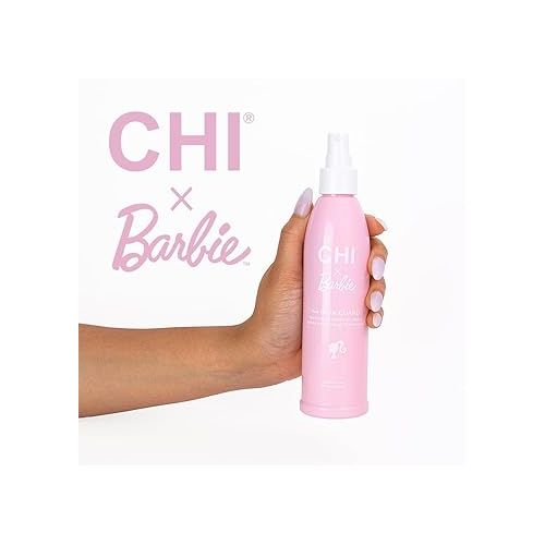  CHI x Barbie 44 Iron Guard Thermal Protection Spray, Nourishing Formula Helps Resist Heat Damage To Hair & Tame Frizz, Barbie Inspired Design, 8 Oz