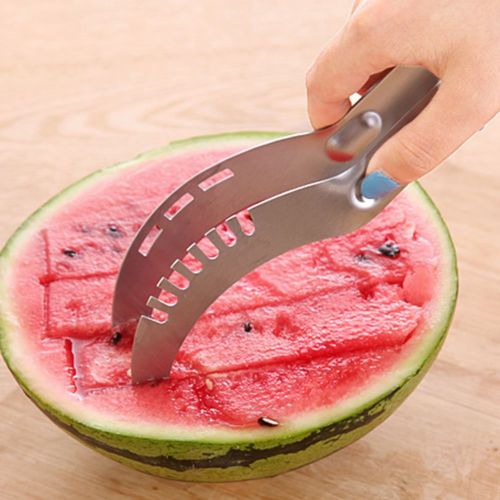  CHIC-CHIC Melonenschneider Wassermelone Schneider Ausstecher Obstschneider Obstmesser Watermelon Kueche Messer Rostfreier