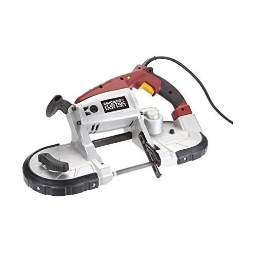  [아마존베스트]Chicago Electric 10 Amp Deep Cut Variable Speed Band Saw Kit