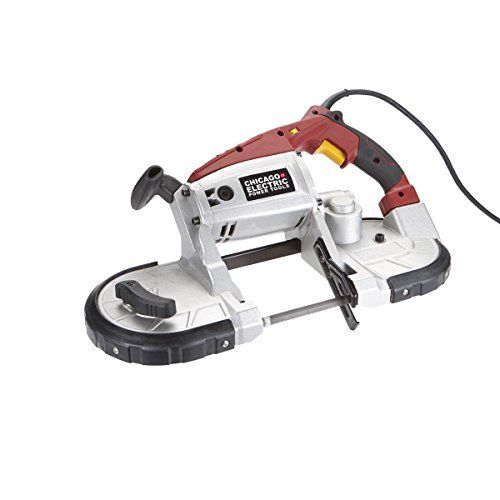  [아마존베스트]Chicago Electric 10 Amp Deep Cut Variable Speed Band Saw Kit