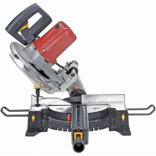  [아마존베스트]CHICAGO ELECTRIC 10 Inch Sliding Compound Miter Saw with 45 Degree Bevel and Dust Bag, Extension Bars and Table Clamp