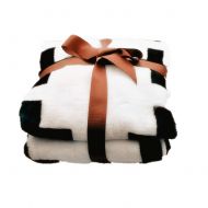CHICIEVE Baby Blanket Black and White Swiss Cross Toddler Blanket Boy Girl Unisex