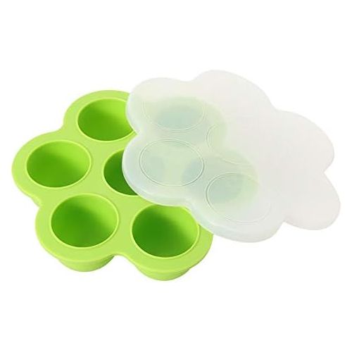  [아마존베스트]CHICIRIS Silicone Egg Rack, 7 Hole Quick Steam, Egg Rack Holder Pressure Cooker Accessories Can Be Used For Egg Steamer, Refrigerator, Microwave and Oven