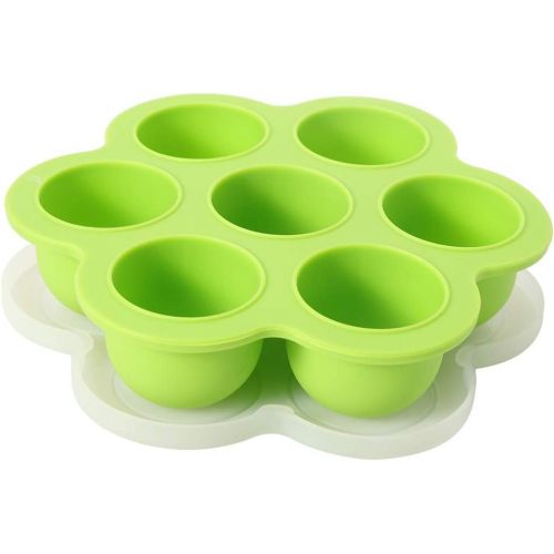  [아마존베스트]CHICIRIS Silicone Egg Rack, 7 Hole Quick Steam, Egg Rack Holder Pressure Cooker Accessories Can Be Used For Egg Steamer, Refrigerator, Microwave and Oven