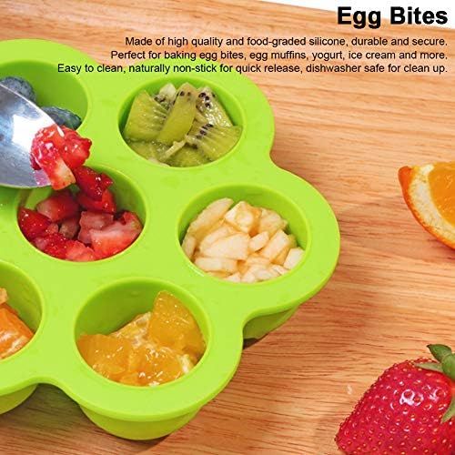  [아마존베스트]CHICIRIS Silicone Egg Rack, 7 Hole Quick Steam, Egg Rack Holder Pressure Cooker Accessories Can Be Used For Egg Steamer, Refrigerator, Microwave and Oven