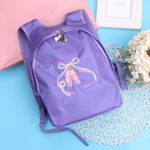  CHICTRY Kids Girls Ballet Shoes Embroidered Dance Shoulder Bag Dancing School Ballet Gym Backpack