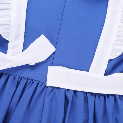  CHICTRY Princess Wonderland Cosplay Classic Blue&White Apron Dress Costume for Baby Toddler Kids Girls