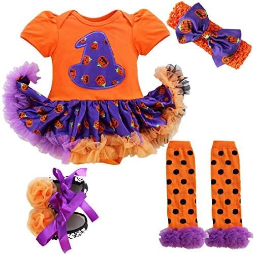  CHICTRY Infant Baby Girls 1st Halloween/Christmas Costume Princess Tutu Dress Romper Outfit Set