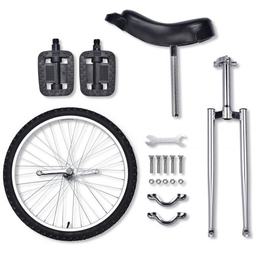  CHIMAERA 24 Wheel Unicycle Skid-Proof Chrome Outdoor Cycling Hobby Circus Recreational