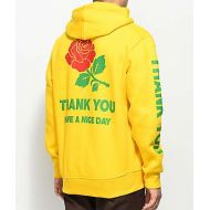 CHINATOWN MARKET Chinatown Market Thank You Rose Yellow Pullover Hoodie