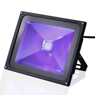 UV Black Light, CHINLY Outdoor High Power 50W Ultra Violet LED Flood Light, IP65-Waterproof for DJ Disco Night Clubs, Blacklight Party, Stage Lighting, Fluorescent effect, Neon Glo