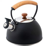 CHLDDHC 3L Kettle Induction Whistling Kettle Made Of Stainless Steel, Kettle For Tea Coffee, With Heat resistant Wooden Handle, For Induction Stove Gas Stove Wood Stove Gas Camping