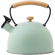 CHLDDHC Kettle 2.5 Liter Induction Whistling Kettle Stainless Steel Tea Kettle, For Gas Cookers, Induction Cookers, Electric Ceramic Ovens, Halogen, Wood Stoves, Silicone coated Handle