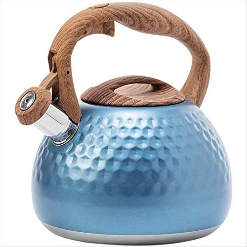  CHLDDHC Kettle 2.8 Liter Induction Whistling Kettle Stainless Steel Tea Kettle, For Gas Cooker, Induction Cooker, Electric Ceramic Oven, Halogen, Wood Stove