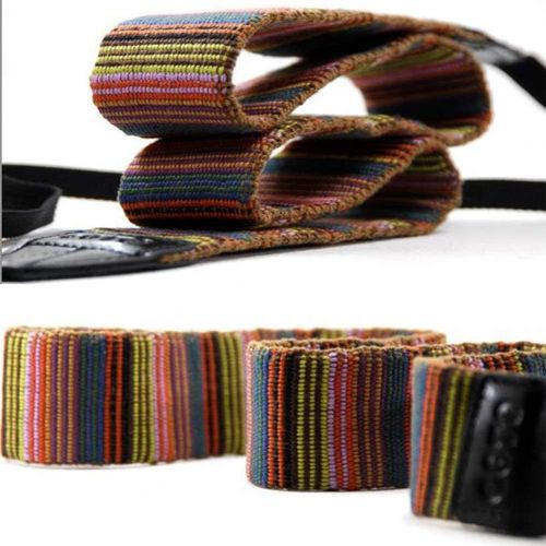  [아마존베스트]CHMETE Bohemia Vintage Universal Adjustable Camera Camcorder Shoulder Neck Strap Belt with Harness Adapter Fits for DSLR Camera