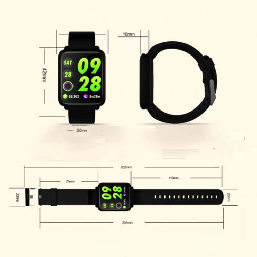  CHNG Fitness Activity Tracker Color Screen,Waterproof Tracker Sleep Monitoring with 8 Sports Modes Pedometer Heart Rate Blood Pressure Monitor,Step Calorie Counter for Kids Men Women