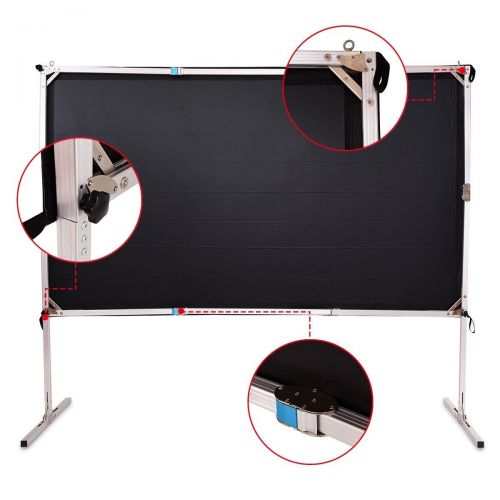  100 Standing Portable Fast Folding Projector Screen wCarry Bag New Good Elegant Classic Sturdy CHOOSEandBUY