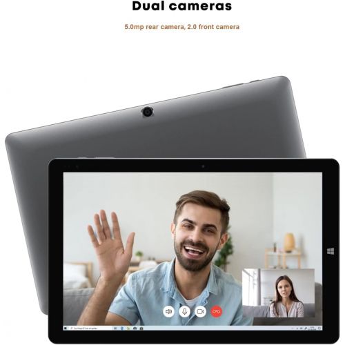  CHUWI Hi10 X Tablet PC, 10.1 Touchscreen 1920x1200P (6GB RAM 128GB Storage) Intel N4120 Processor, 2-in-1 Convertible, 5MP and 2MP Cameras, Windows 10