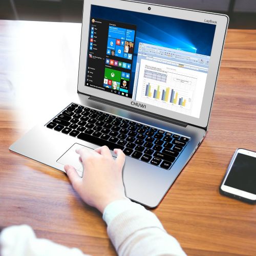  CHUWI LapBook 12.3 Inch Laptop,Windows10 Retina 2K Display Notebook,Intel Apollo Lake N3450 Quad Core 2.2GHz 6GB RAM 64GB ROM,Support TF card,Expandable SSD
