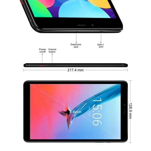  CHUWI Hi9 Pro 8.4 Gaming Tablet PC,Dual SIM 4G LTE Phablet,Android 8.0 OS, (MT6797 X20) 10 CoreMaximum up to 2.3GHz,2560x1600 FHD,3GB RAM32GB eMMC ROM,2.4G5G WiFi,GPS,Bluetooth