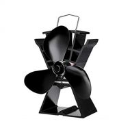 CHUWUJU 3 Blades Heat Powered 80 250℃ (176 482℃F) Stove Fan Overheating Protection Quiet Wood Log Fireplace Fan