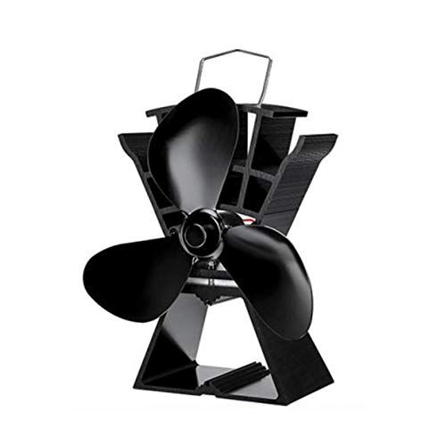  CHUWUJU 3 Blades Heat Powered 80 250℃ (176 482℃F) Stove Fan Overheating Protection Quiet Wood Log Fireplace Fan