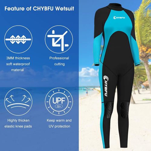  CHYBFU Wetsuit Women, 3mm Silicone Nylon Fabric Wetsuits Diving Suits, Wet Suits for Women Cold Water Surfing Wetsuit, Various Sizes Wetsuit for Diving Surfing Snorkeling Kayaking